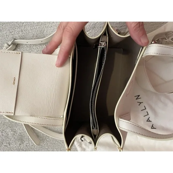 AALLYN Stella Satchel Mini Shoulder Bag Purse With Dust Bag - Picture 6 of 14